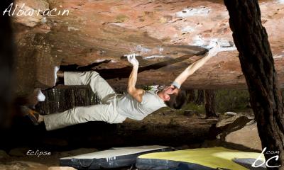 Spanish climber in "Eclipse"